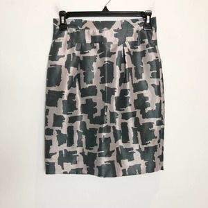 Banana Republic Grey Print Skirt
